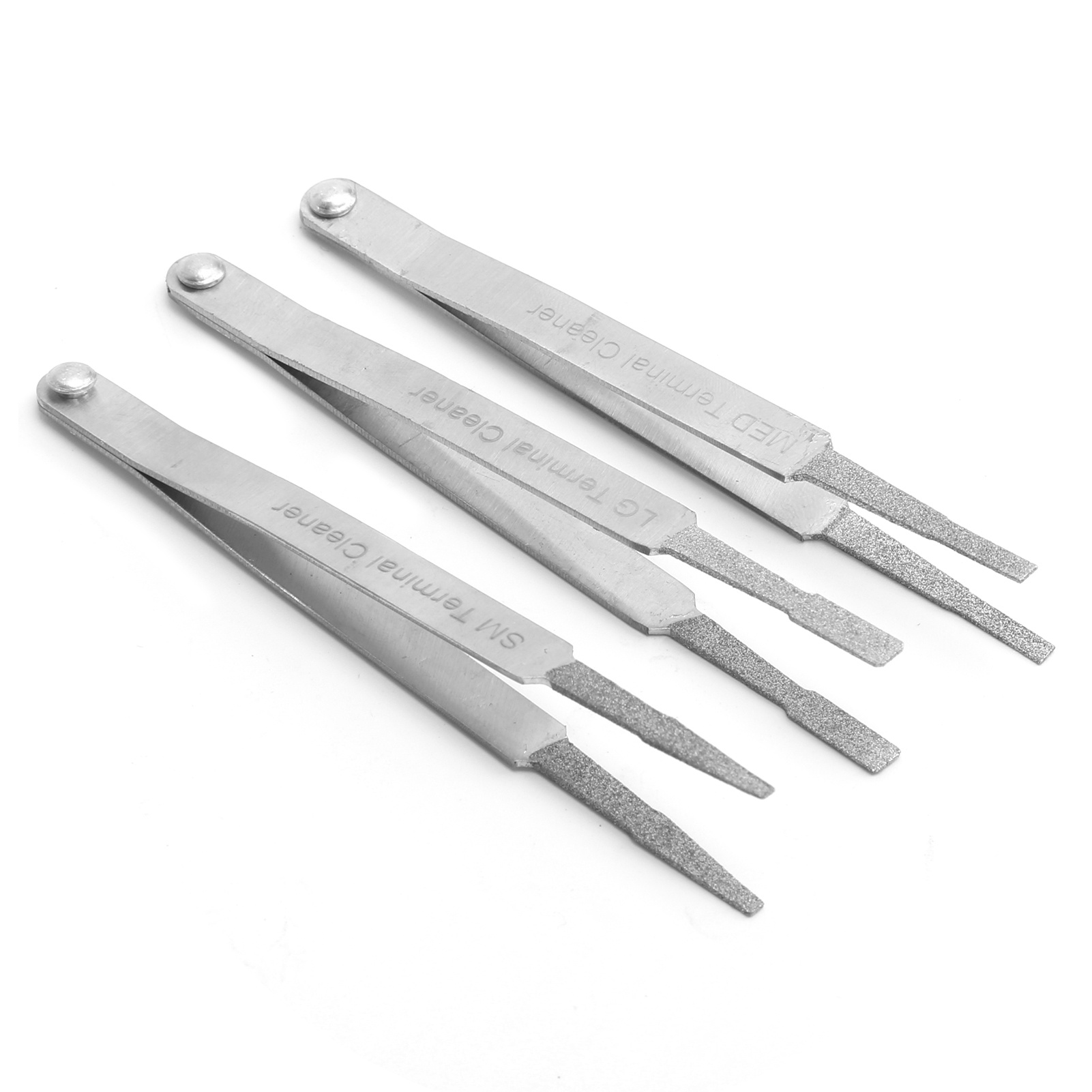 TEMU 3pcs Terminal Cleaner Set Auto Repairing Hardware Tool For Small Electrical Spade Pin Connector