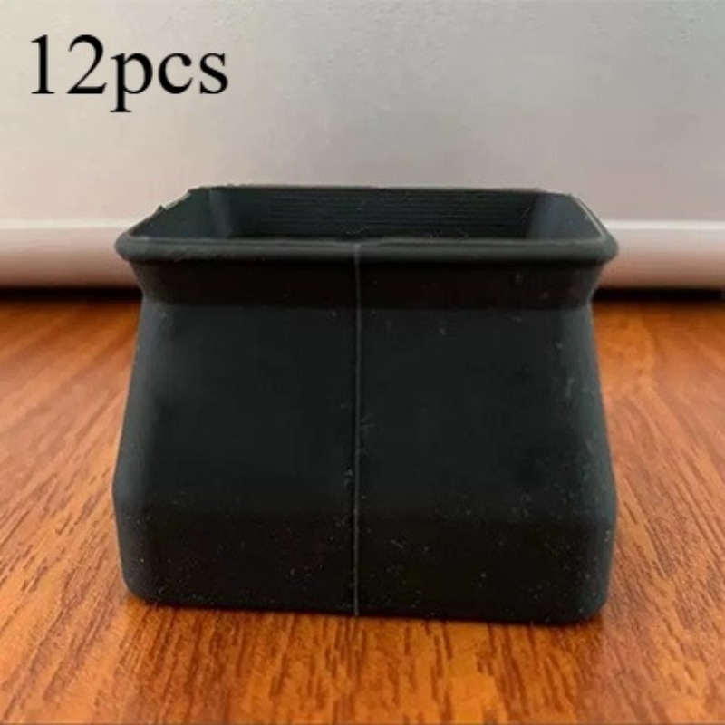 TEMU 12 pezzi Grandi Cuscinetti in Silicone Ispessito per Gambe di Tavoli e Sedie, Protezioni Antiscivolo per Pavimenti Mobili, Adatti a Tutti i Tipi