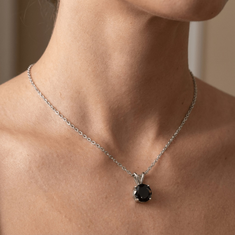 Charming Bunny Necklace Crafted from 925 Sterling Silver with Moissanite