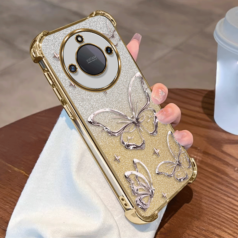 TEMU para Móvil: Cubierta Transparente con Baño de para Honor Lite Magic8 Lite, TPU Flexible, de , Antigolpes en Esquinas