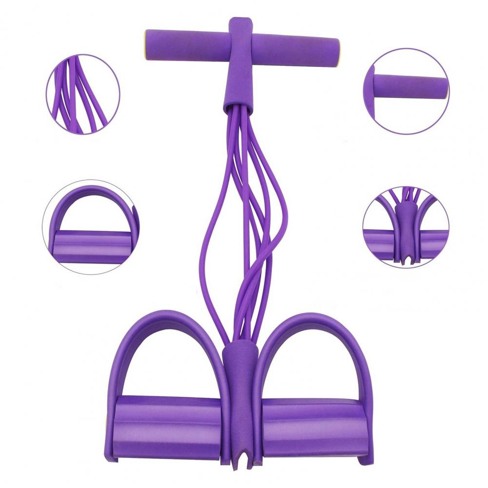 bands with handles for multifunctional yoga sit ups suitable for   men and women this   pedal   trainer features six strands of thickened rope designed for effective abdominal workouts Product details 9