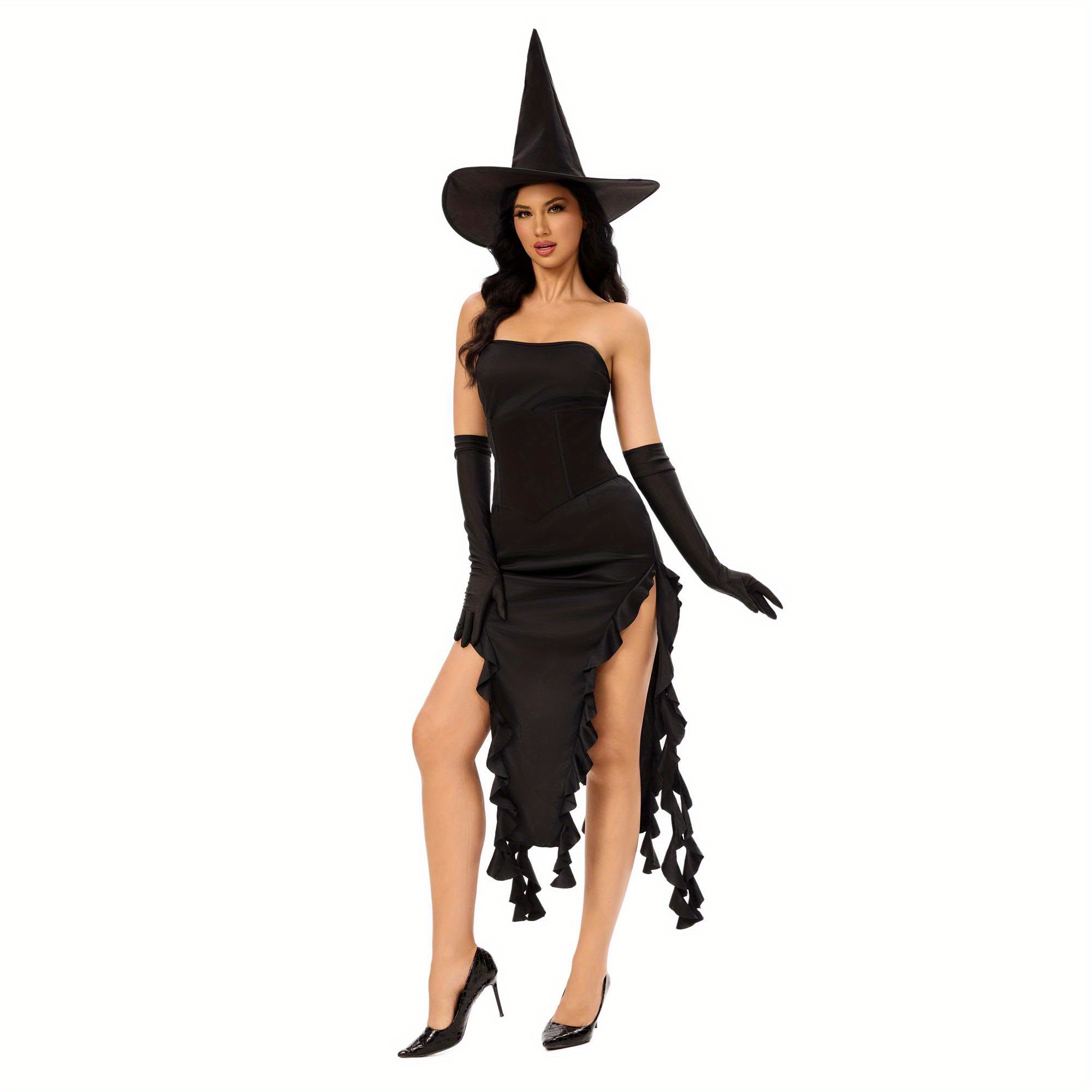 black witch dress womens Velvet Witch Dress  DraculaClothing