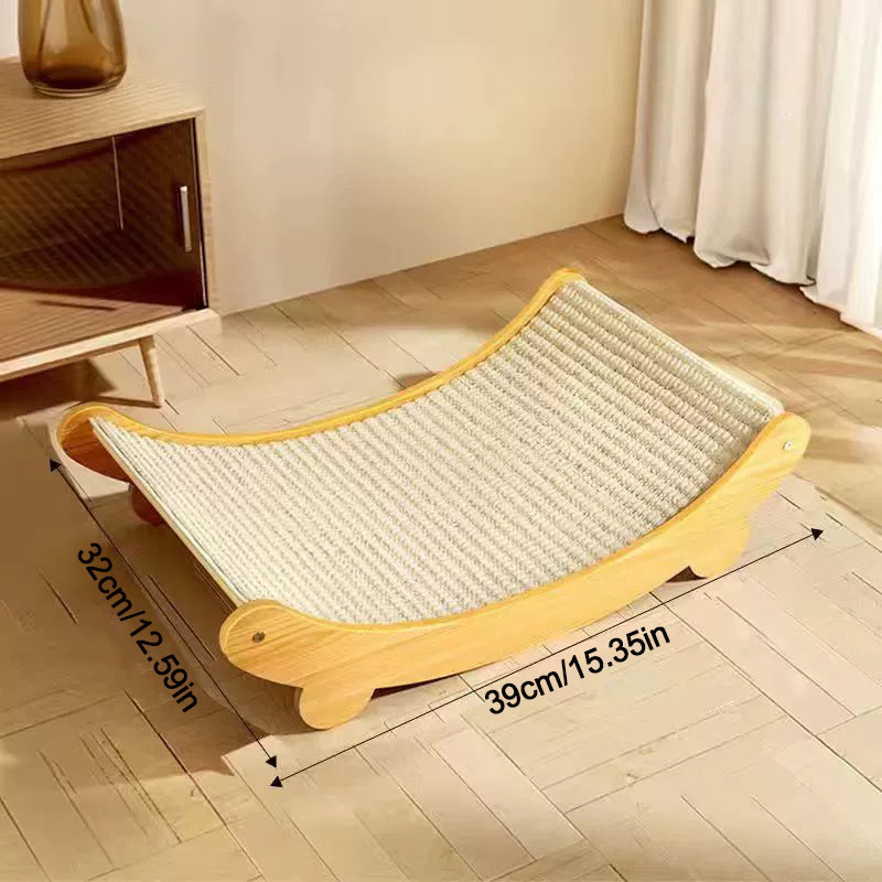 TEMU Cat Scratcher Lounger Sofa Cardboard Kitten Scratching Pad Sleep Bed Play