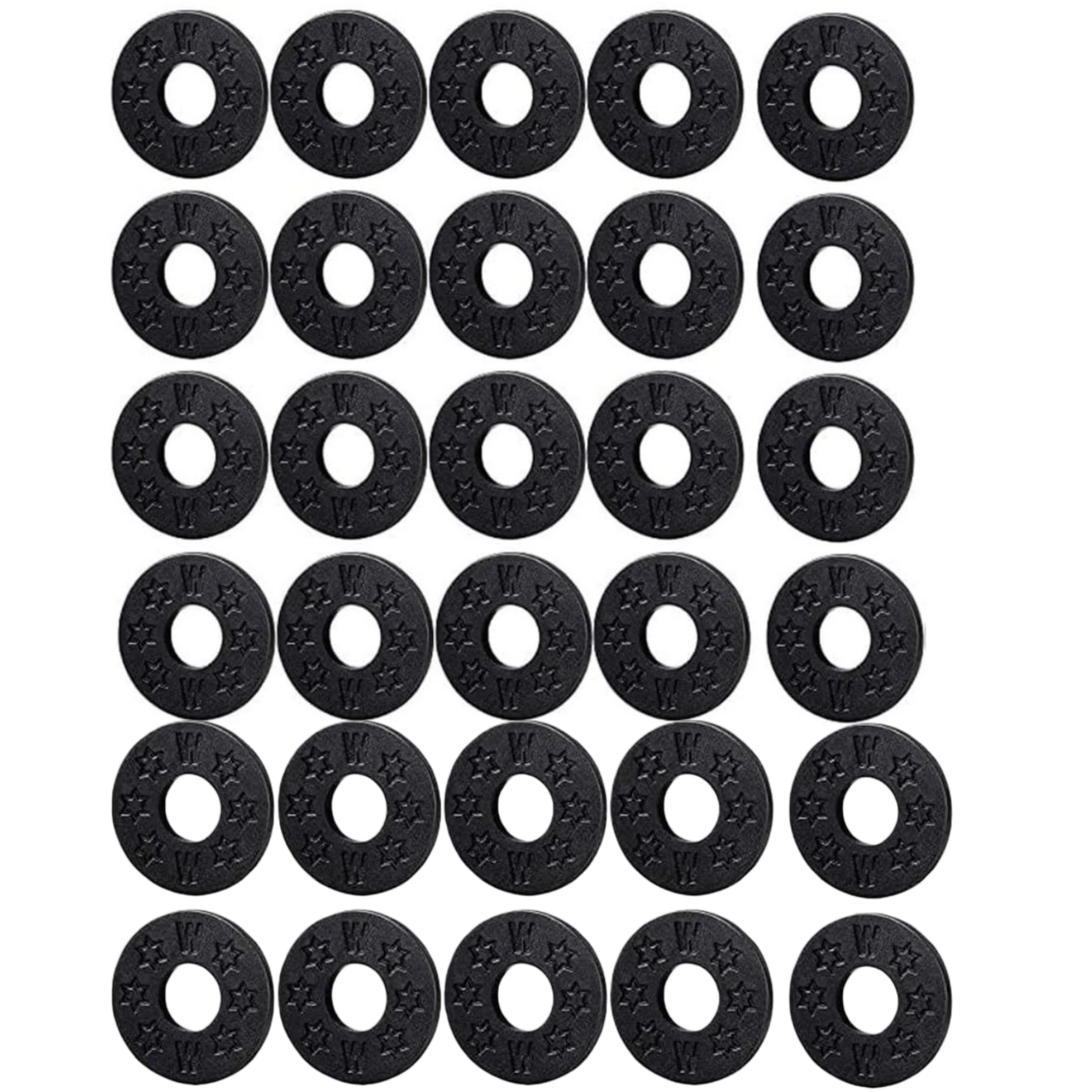 30pcs Guitar Strap Locks, Rubber Strap Locks Black Guitar Strap Blocks Rubber Strap Locks Guitar Protector for Guitar Ukulele  (Black)