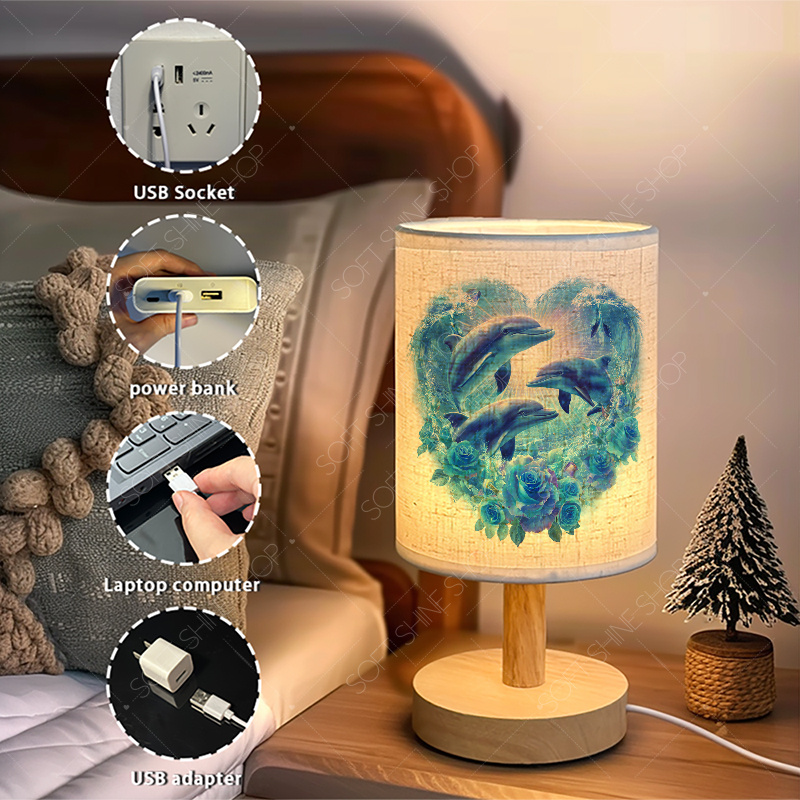 USB-Powered LED Fabric Desk Lamp