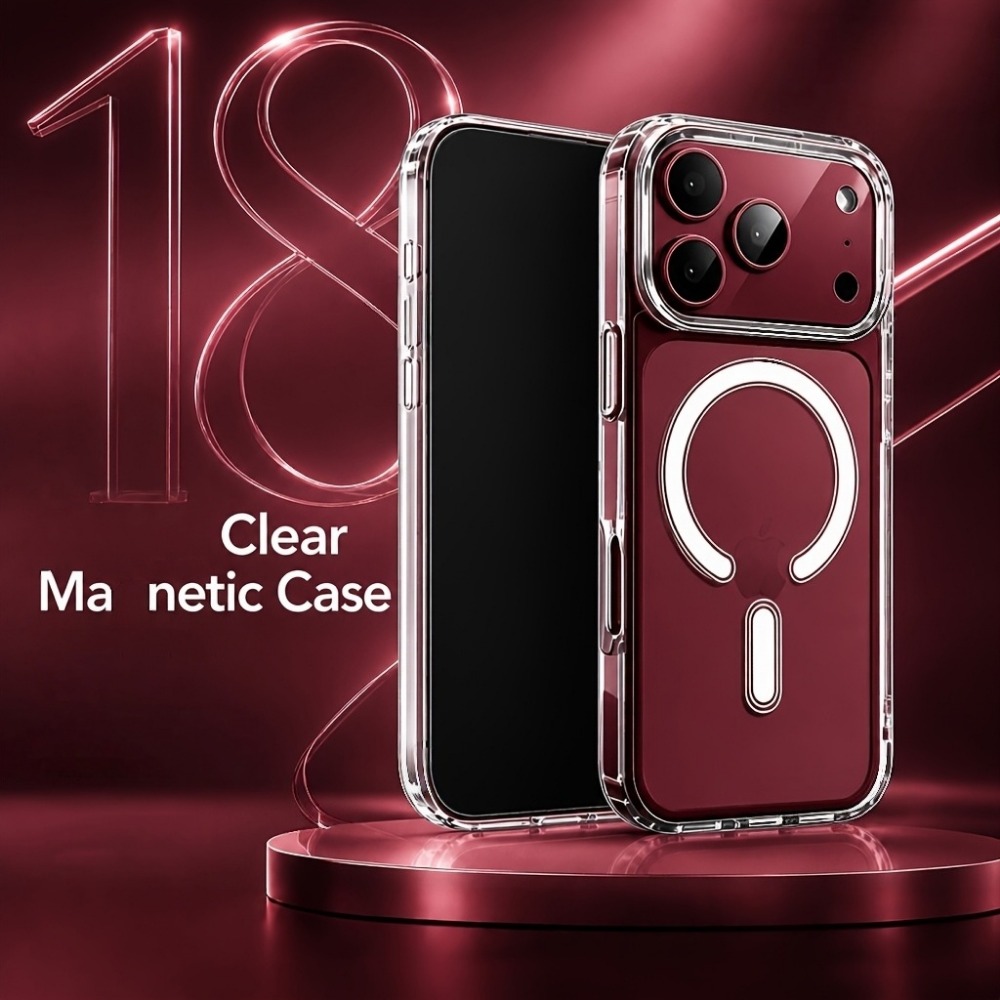 TEMU Phone Case - Phone Case: Luxurious Wireless Charging Clear Phone Case, Compatible With Iphone 18 Pro Max/17/16/15/14/13/12/11 Pro 12mini 13mini