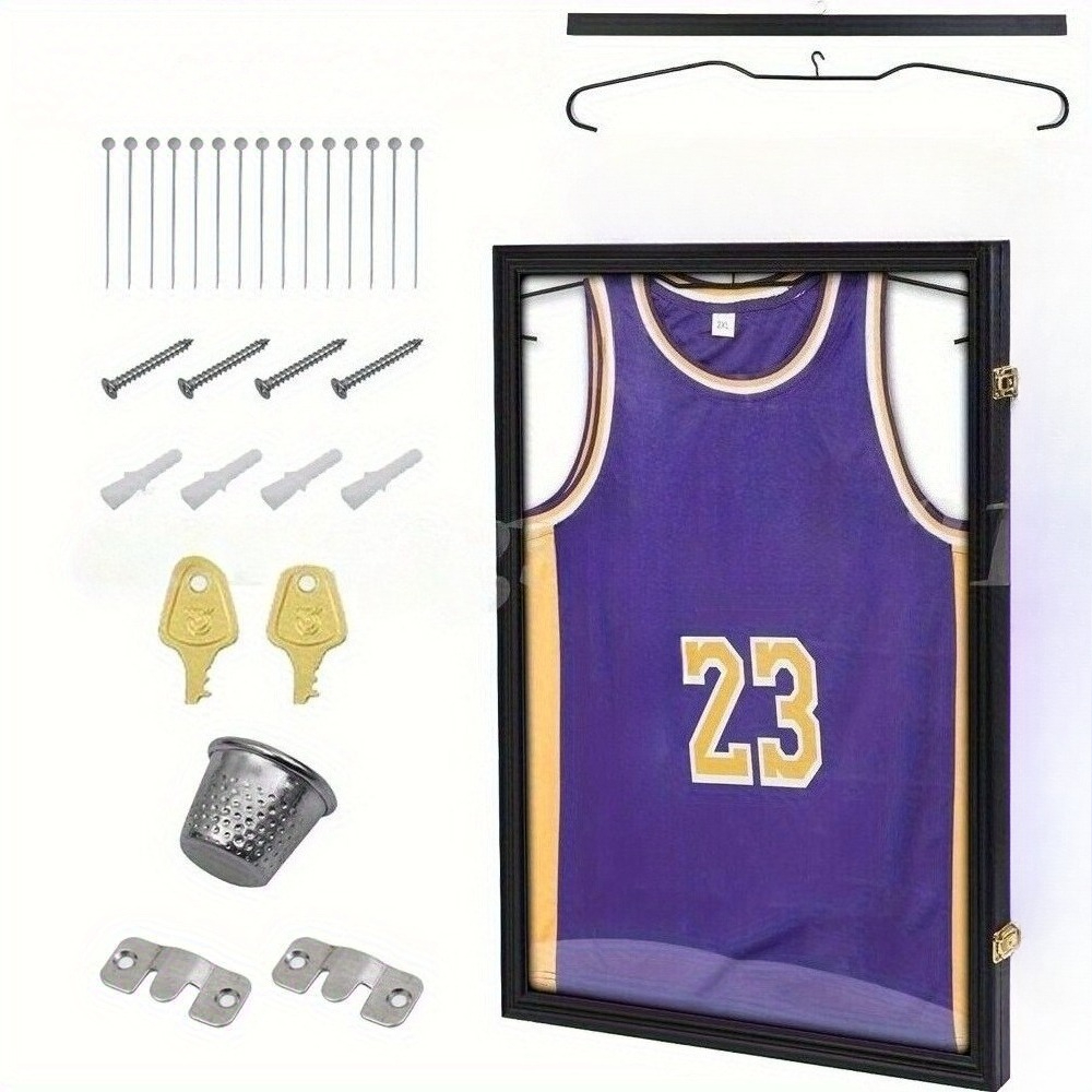 Lockable Shadow Box For Jerseys, Measuring 23.3x31.2x1.5 Inches