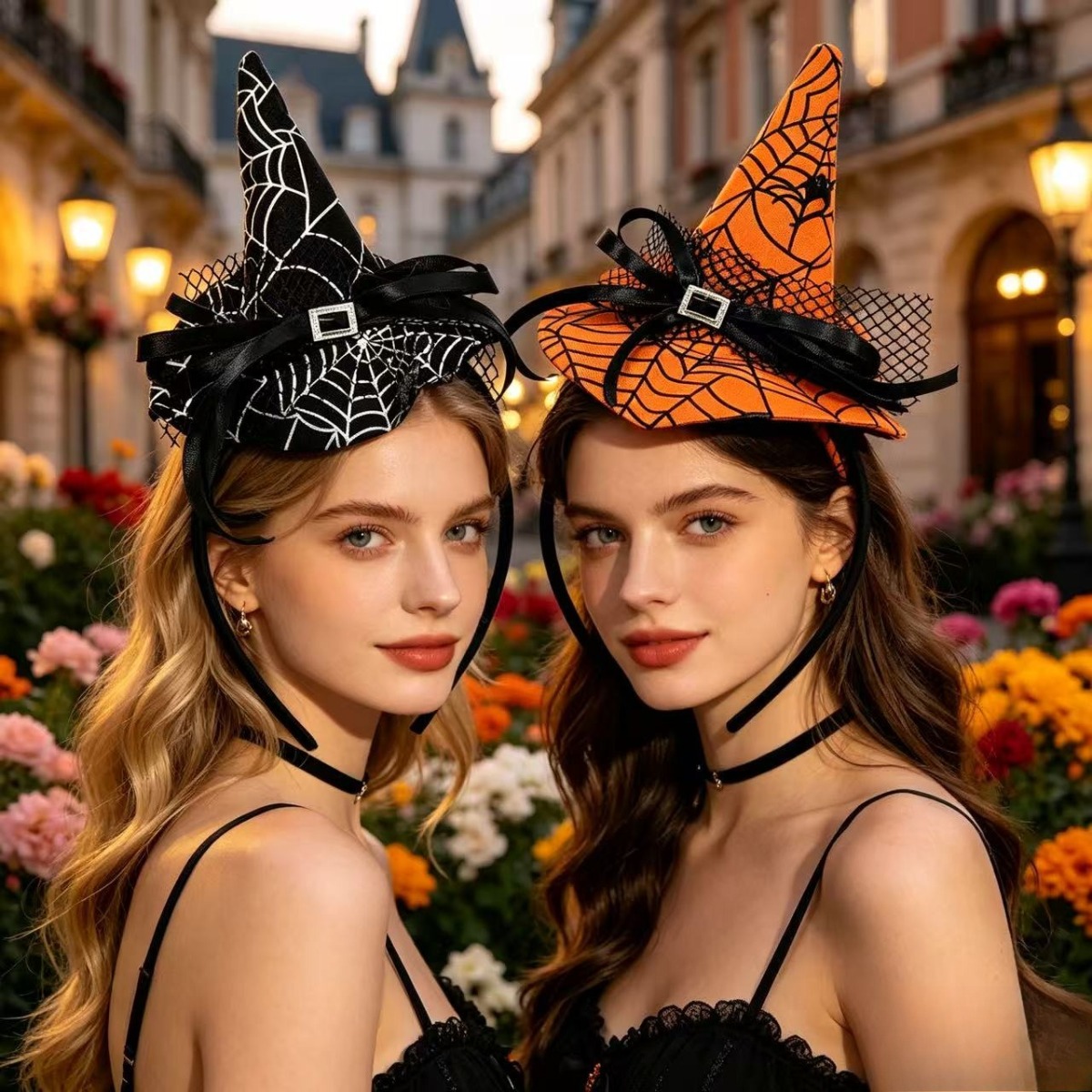 TEMU 2 piezas Retro con Sombrero de y , Adorno para la Cabeza para Decoración de de de Halloween