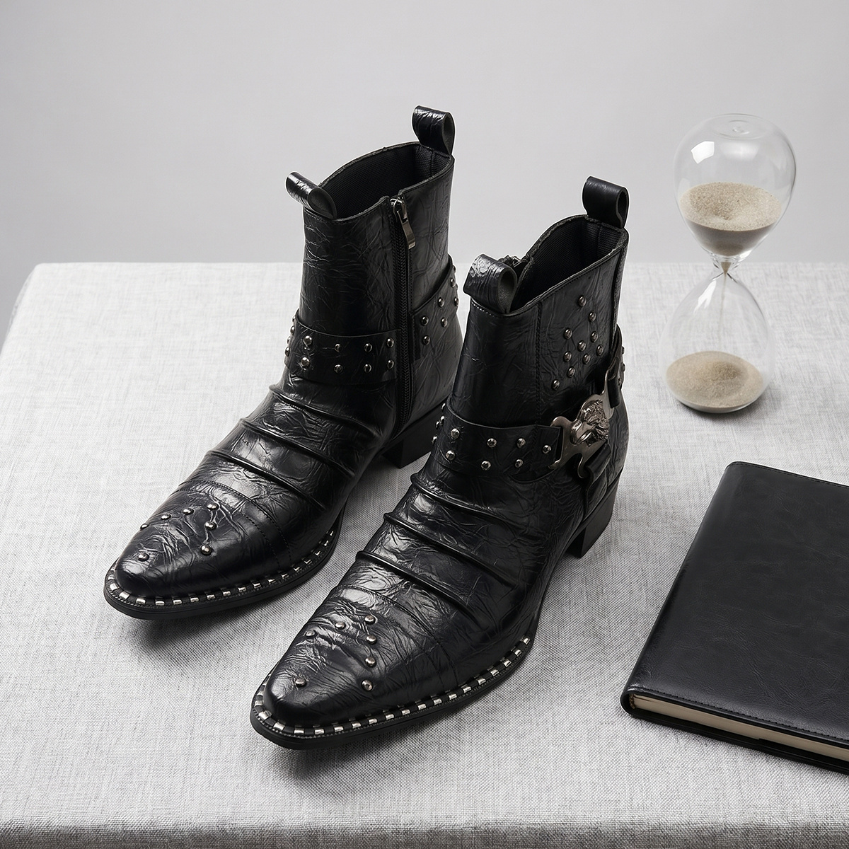 TEMU 660507_35 Classic Edge Men's Shoes Pair Well With Formal Outfits For Wedding Ceremonies, Business Banquets, And Important Office Meetings
