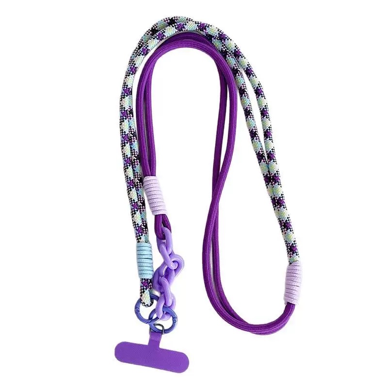 TEMU 1pc Crossbody Phone Lanyard Anti-theft Strap, Durable Woven Neckband With Rotating Hook, Universal Phone Holder For Travel, Work, And Outdoor