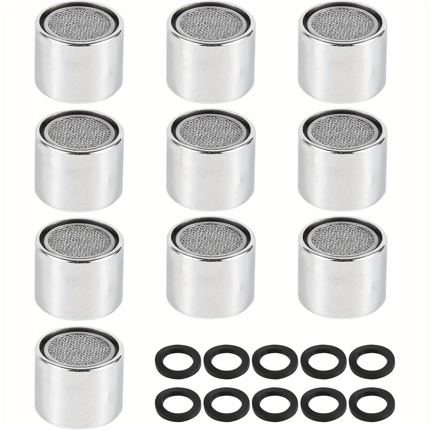 10pcs Aerators Water Tap Nozzle Thread Replaceable Kitchen Filter Mouth Bathroom Bubbler Bathroom Parts