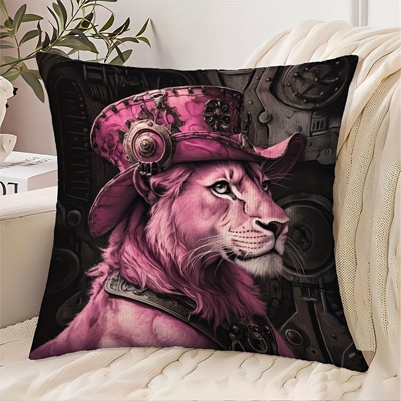 TEMU 1pc Of Pillow Cover, Short Plush Decorative Pillow Cover, 45.72 Cm X 45.72 Cm, Made Of Soft And Smooth Polyester Short Pile Fabric, Featuring