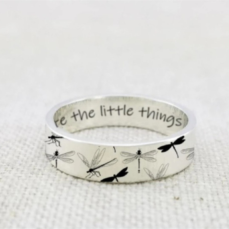 

Chic Retro Dragonfly Ring - Fashion , Alloy With Unique Plating