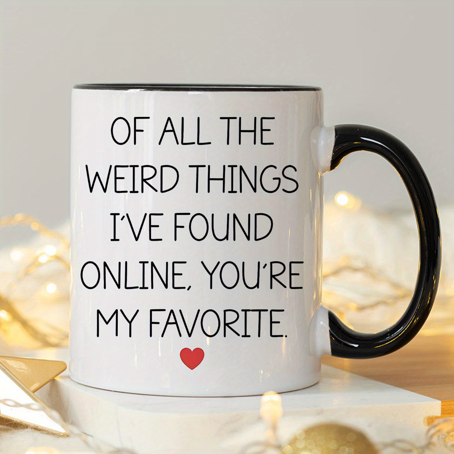 TEMU 1pc, Funny Gifts For Boyfriend - Birthday, Father's Day, Valentine's Day Gifts For Husband - All Things On The Internet 11 Oz Ceramic Coffee Mug - Sarcastic Spoof Gift Mug