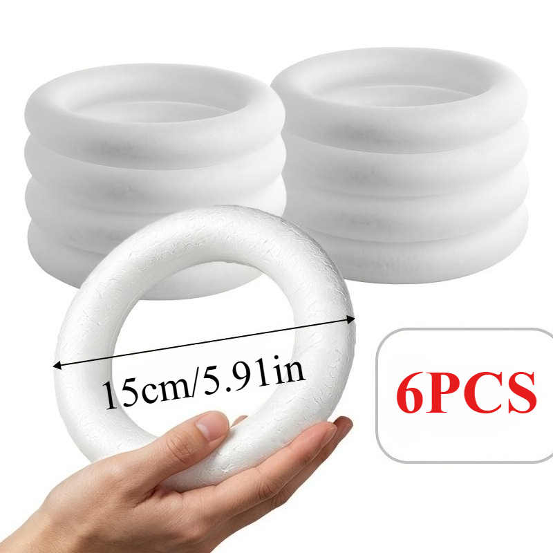 TEMU Set da 6 pezzi di in schiuma da 15 cm/5,91 pollici, accessorio per natalizia. Realizzati in polistirene, una per decorare feste di e Natale