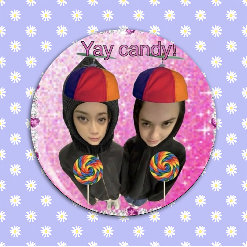 TEMU A New Anime Cartoon Fashion Brooch, Unisex Round Badge Pin - Suitable As An Interesting Gift And Idea For Relatives, , . 52mm New Style, Cute