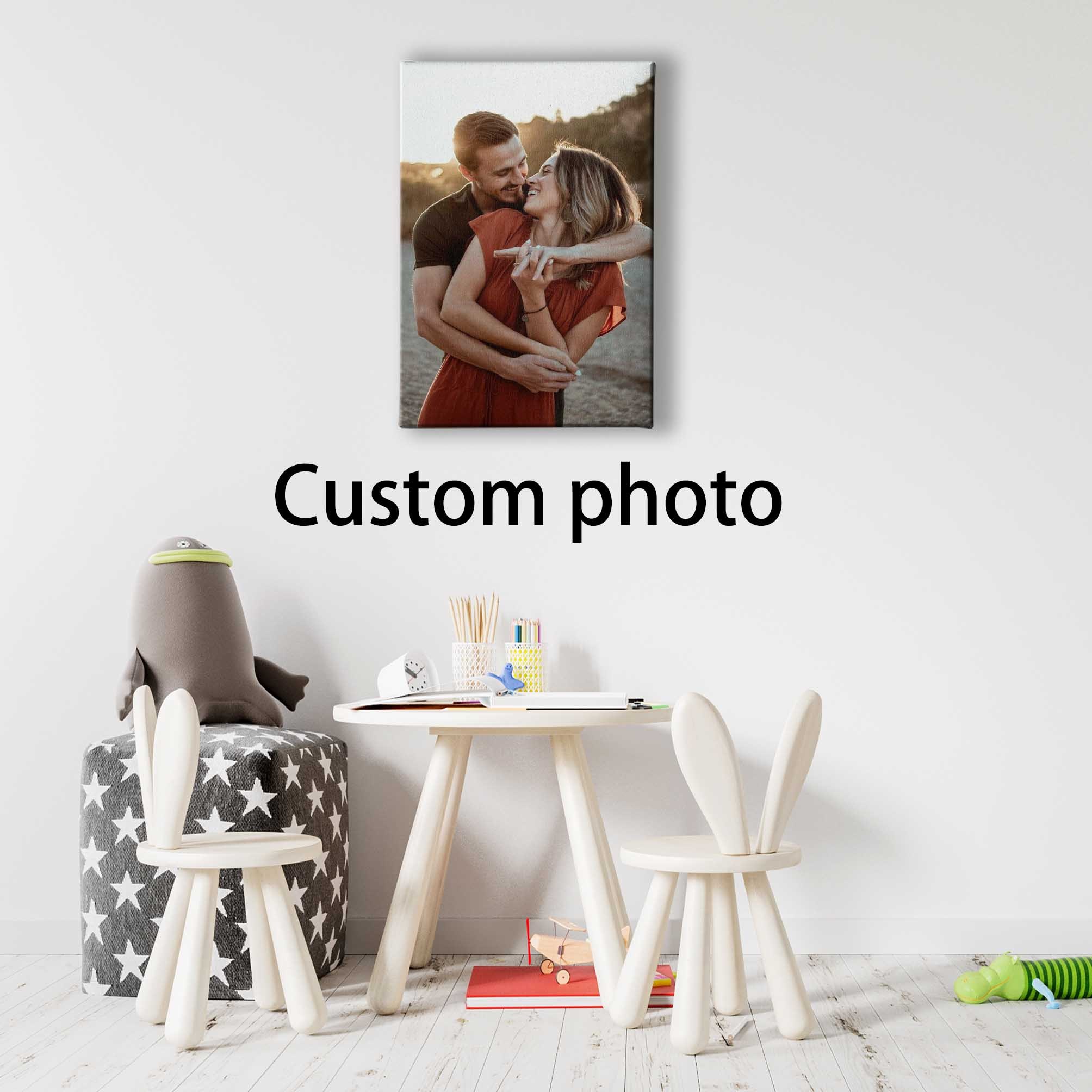 1  couple photo print framed canvas     to textile material ideal for home decor keepsake gift details 4