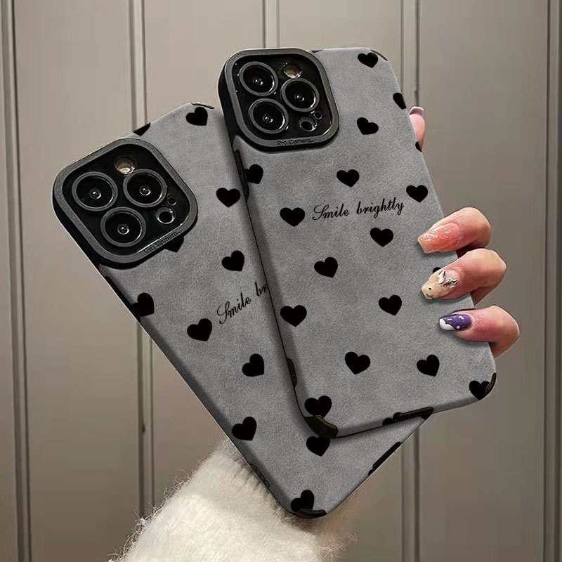 Simple Little Heart Pattern Phone Case for iPhone 16/ 16Pro/ 16Promax/ 16Plus/ 15/ 15Plus/ 15Pro/ 15Promax, 14/ 14Plus/ 14Pro/ 14Promax, 13/ 13Pro/ 13Promax, 12/ 12Pro/ 12Promax, 11/ 11Pro/ 11Promax, 7/ 8Plus, Xr/ Xs/ Xsmax, Featuring a Durable TPU Protective Cover That Is Both Stylish And High-End.