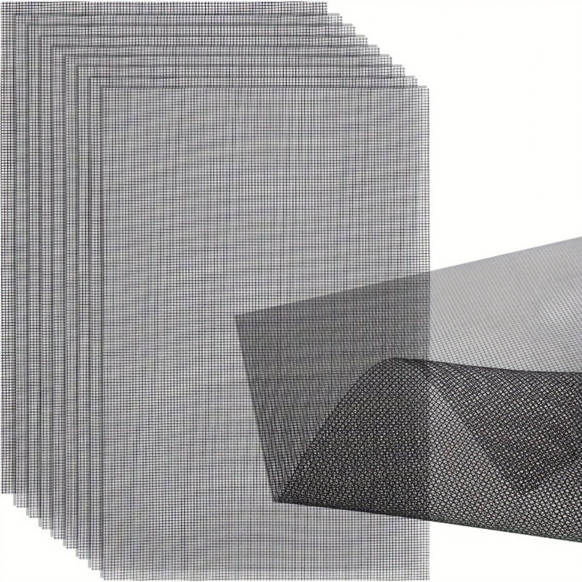 Image of 15pcs Mesh Drainage Screens For Flower Pots, Pot Mesh Screens - 11.8x7.8 Inch (30x20cm) Drainage Hole Grid Mats | Prevent Soil Leakage For Plant Containers, Flower Pots & Bonsai Planters