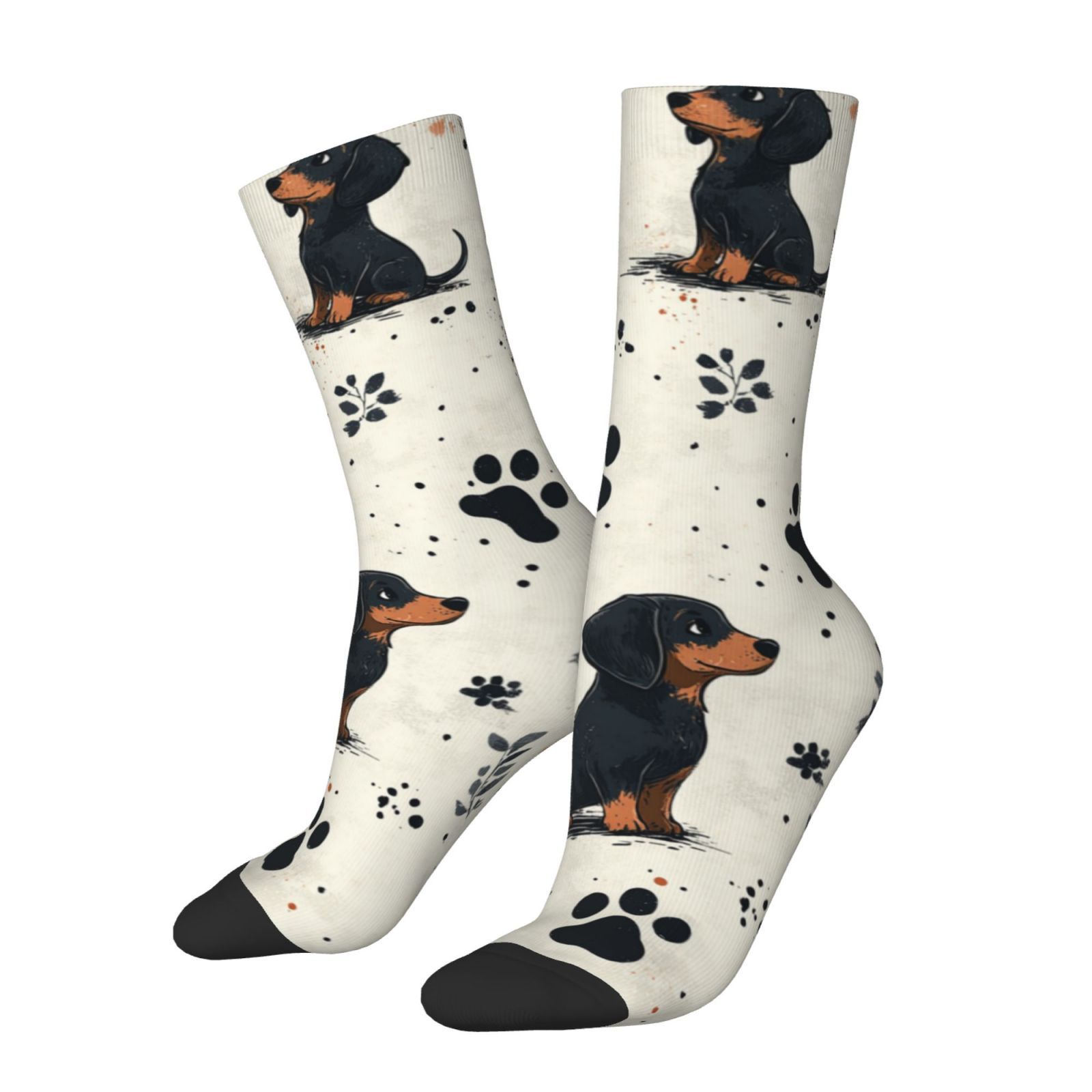 Image of 1 Pair Socks, Street Hip-hop Pattern, -friendly Leisure Socks, Sweat-absorbent And Breathable Sports Socks-suitable For Daily Wear And Outdoor Sports