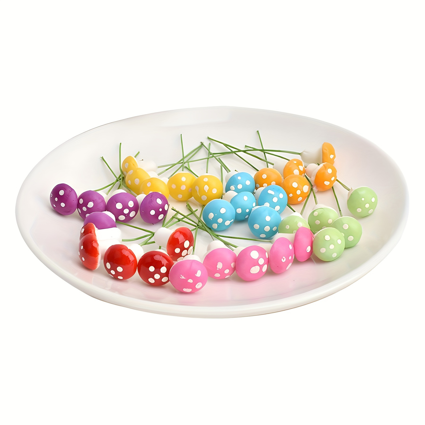 Niuhong 60 Pcs Simulazione Decorazione Fungo Vaso Fiori Mini Funghi Funghi Giardino Miniatura Piccolo Decorazione Fai Da Te Pianta Statua Micro Paesaggio Decorazioni Fungo Accessori Vasi