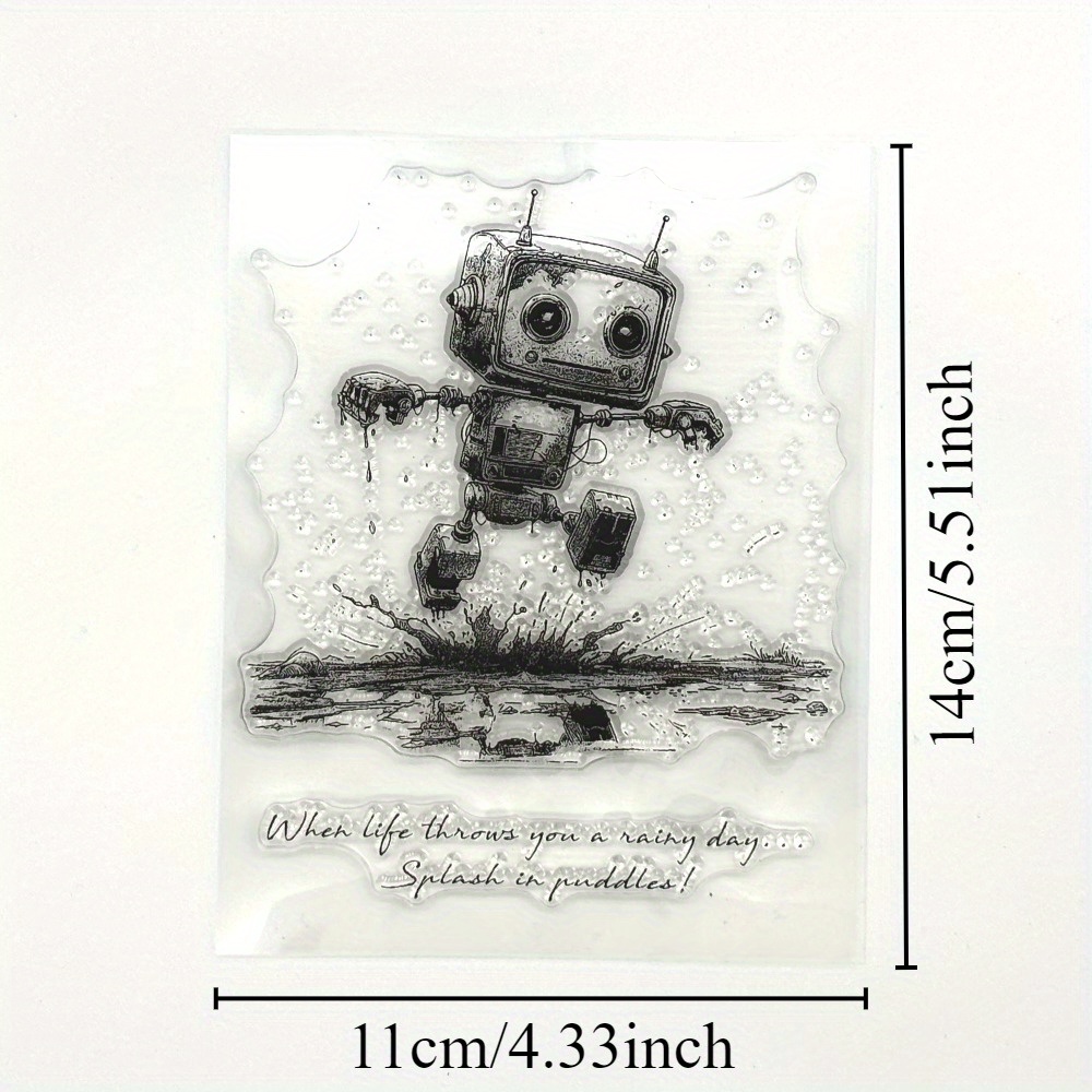 

1pc - Clear , Running In , Craft Supplies For Greeting Card Making, , 4.33x5.5
