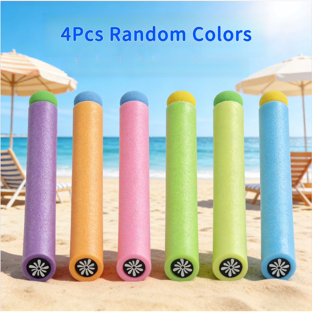 4pcs Foam Water Guns - Foam With - Splash & Spray Fun For Kids' Pool Parties, & ! - Random Colors