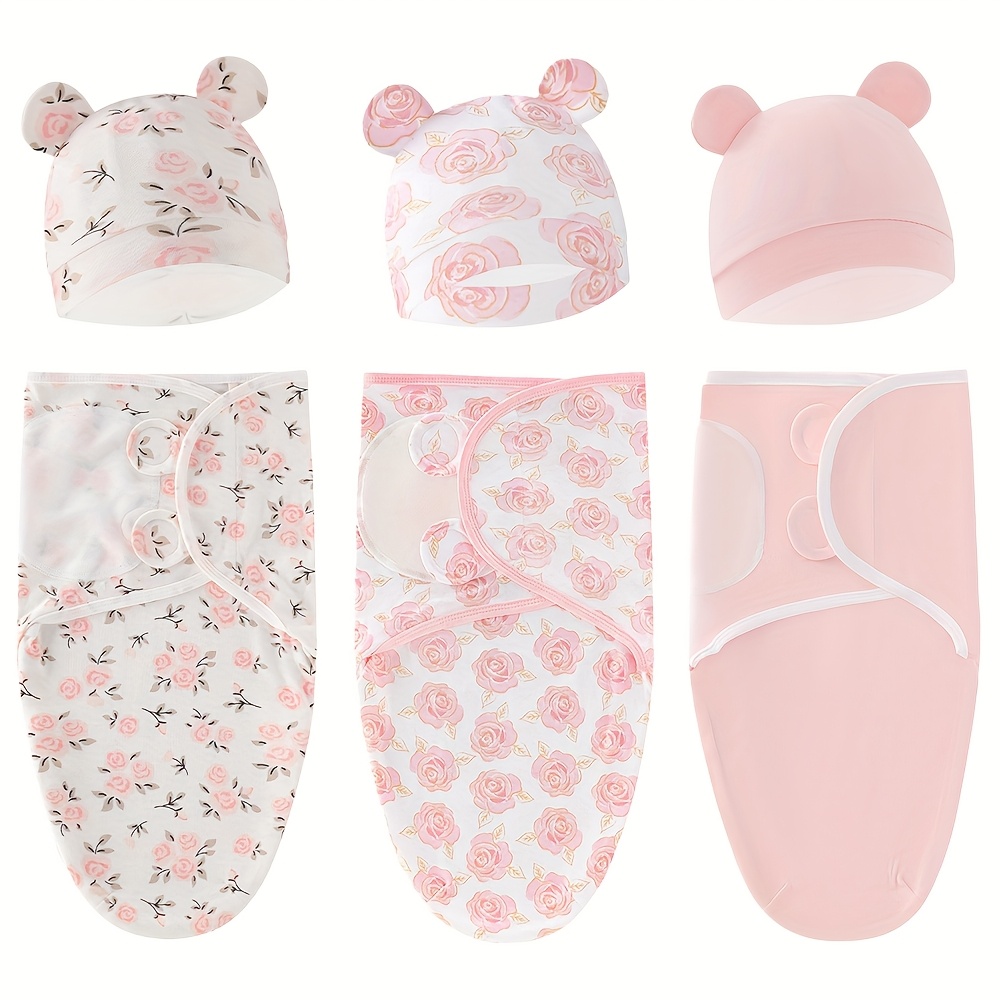 3-pack Baby Swaddle Sacks- Newborn - Ergonomic Baby 0-3 Months