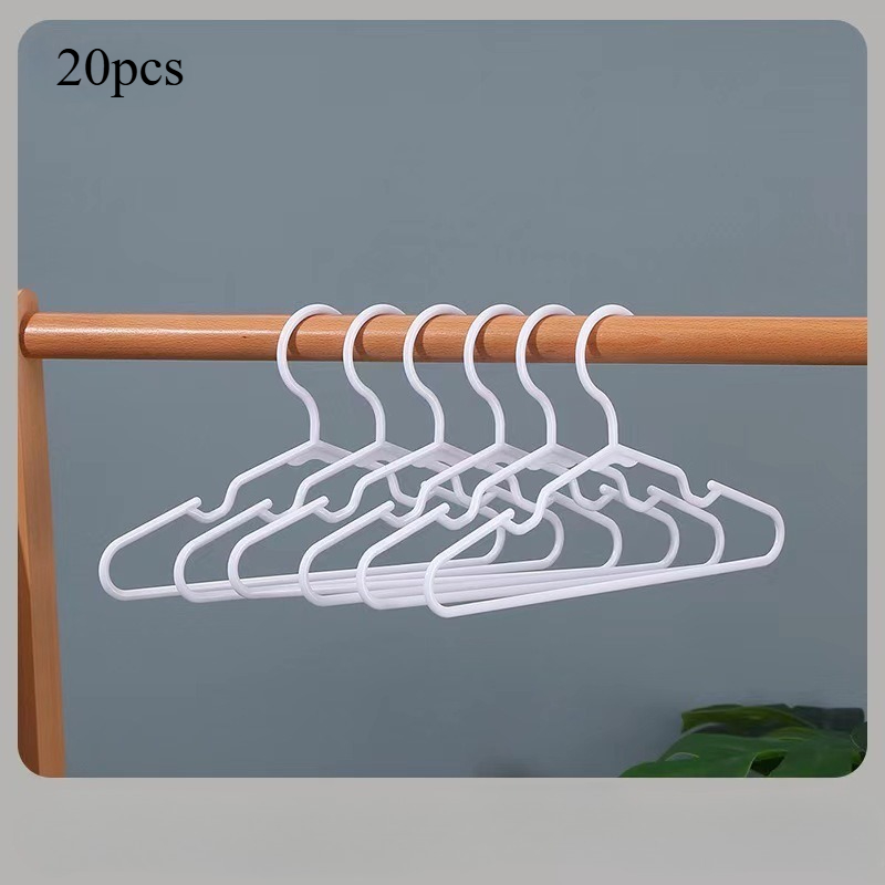 Image of 20pcs Set Of Baby Clothes Hangers, Children' Clothes Hangers, Suitable For Wardrobes, Toddlers, Infants, Children, And Newborns, Very Suitable For Laundry And Daily Standard Use In Daycare