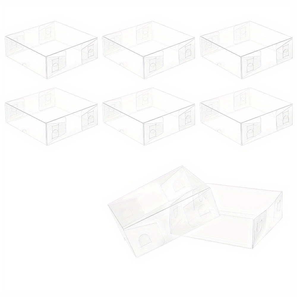 6 Scatole Portaoggetti In Plastica Trasparente Con Divisori Regolabili - Organizer 17x10x12 Cm Per Perline, Viti, Pesca, Ufficio - Include 6 Fogli Etichette Adesive
