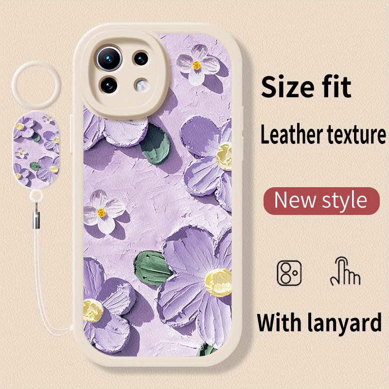 Elegant floral pattern oil painting style, suitable for Xiaomi 11 Lite phone cases, including Mi 11, 11 Pro, 11 ULTRA, 11I, 11X, 11X Pro, Mi 10
