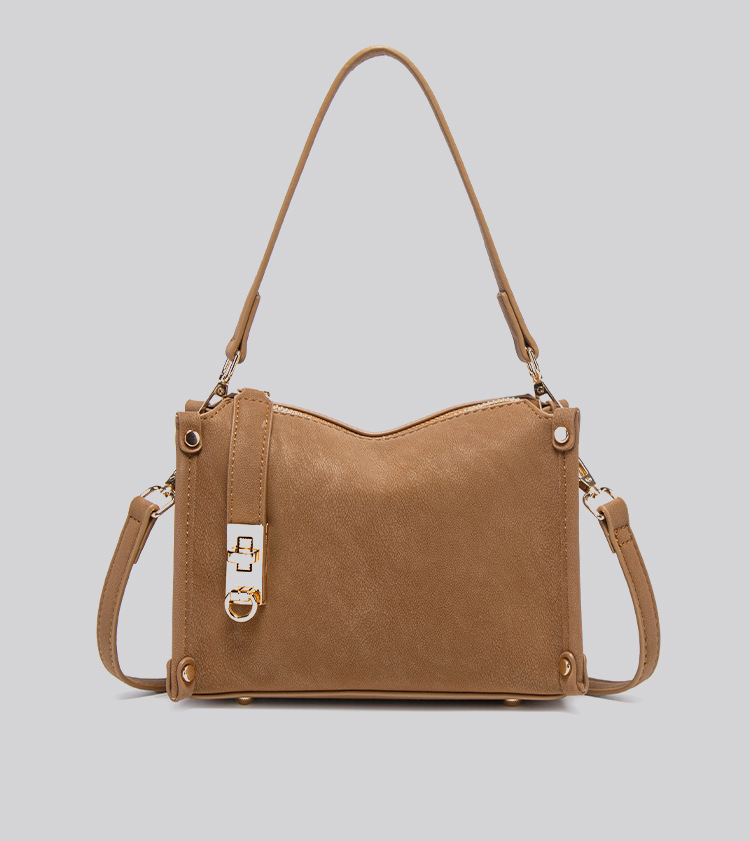 Retro Cowhide Texture Crossbody Bag For Women Casual Tote Bag_voghion.com