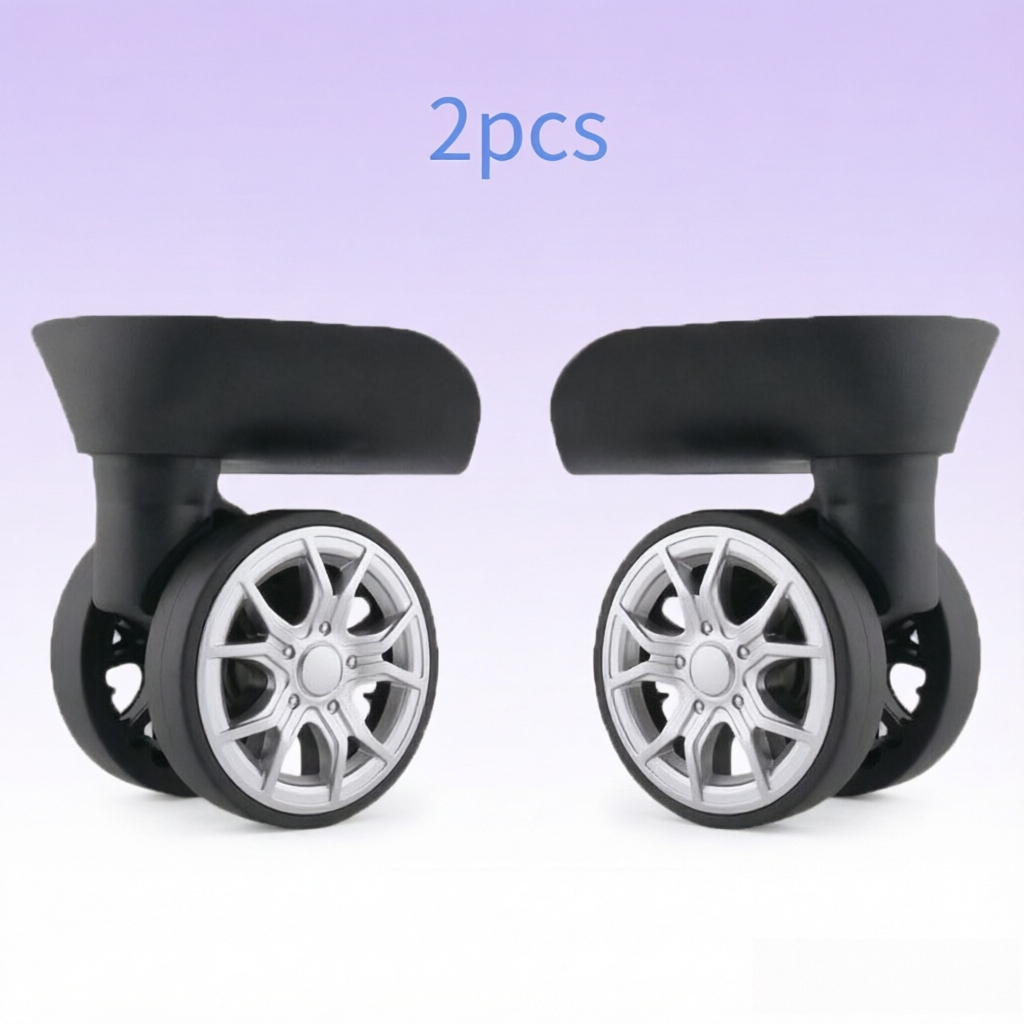 TEMU 2pcs Universal Dual-row Wheels, Suitable For 20-28 Inch Luggage, Stability, Spinner Wheel Luggage Accessory Wheels