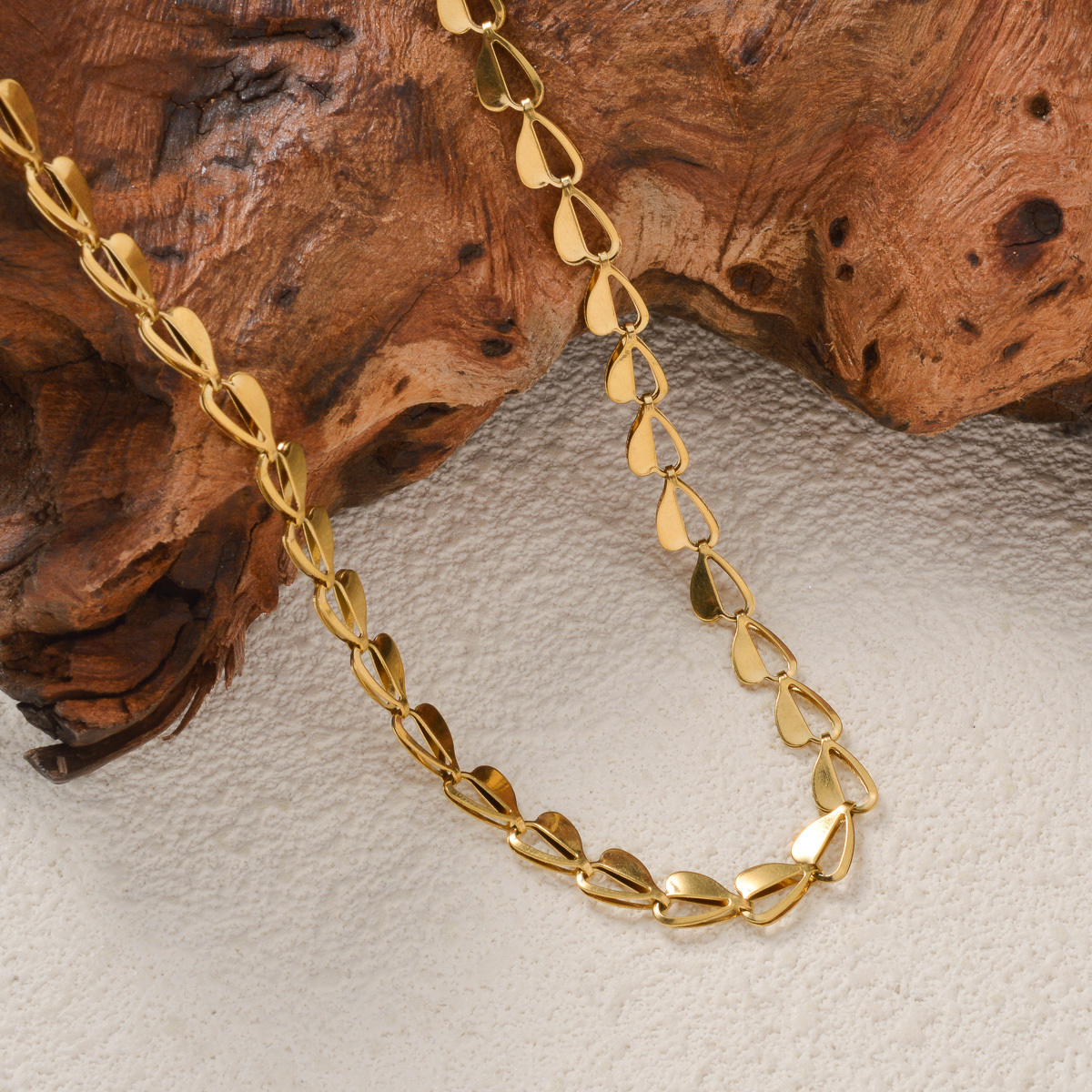 Women's Heart Hollow Asymmetrical Chain Necklace, Valentine's Gift