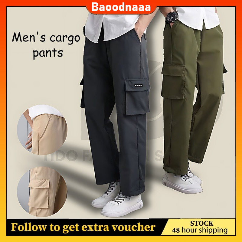 Men's Premium Cargo Pants 6-Pocket – Korean Casual Style