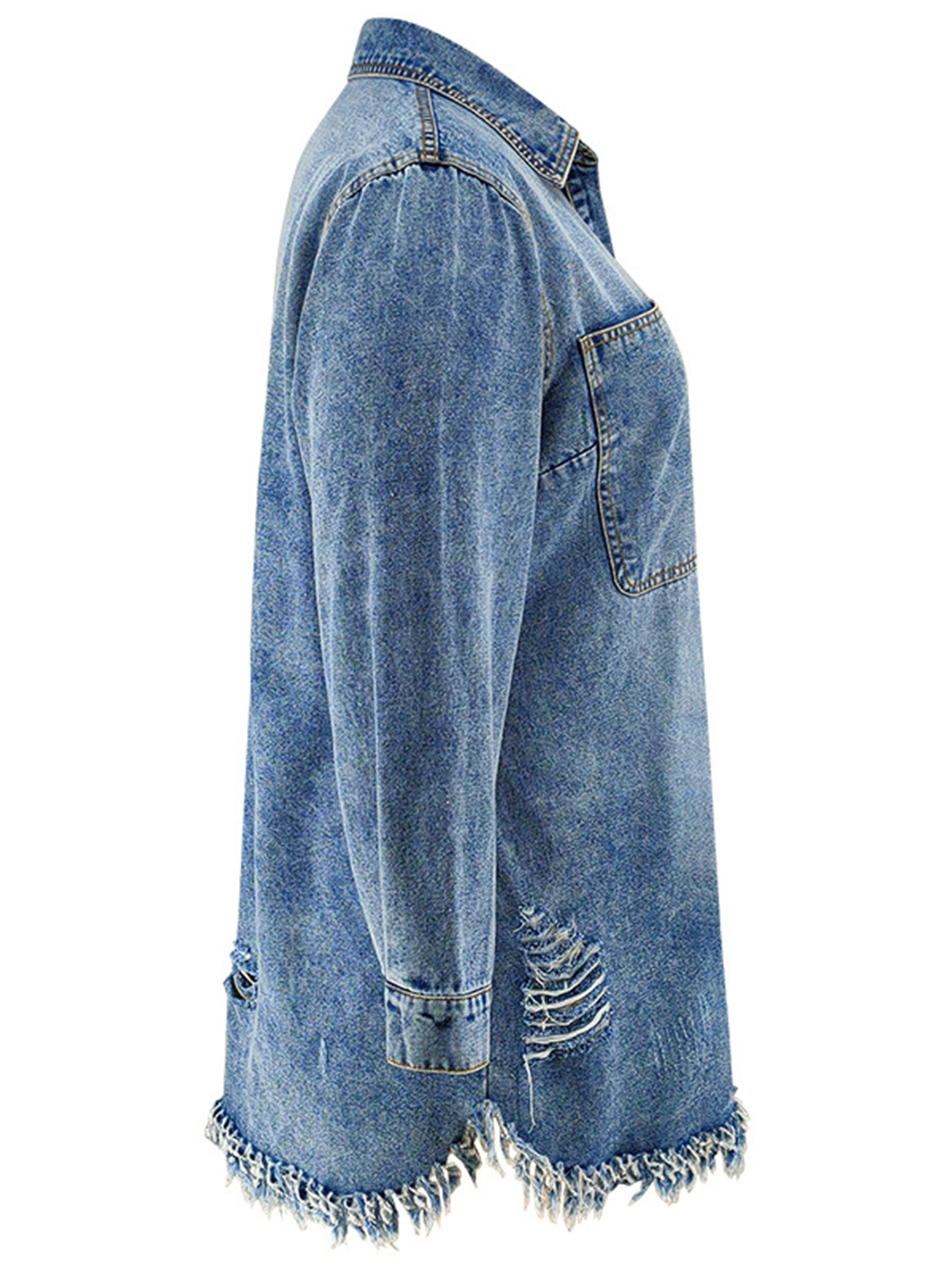 white christmas dresses Women’s Denim Maxi Shirtdress – Wash Lab Monterey Blue / M