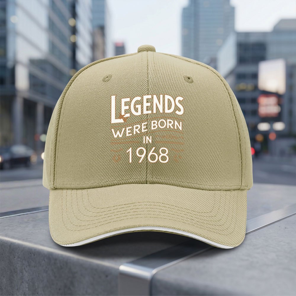 TEMU New Born In 1968 Adjustable Baseball Cap, Lightweight And Breathable, Use, Suitable For Daily Commuting, Trendy Fashion Item, Ideal Gift For