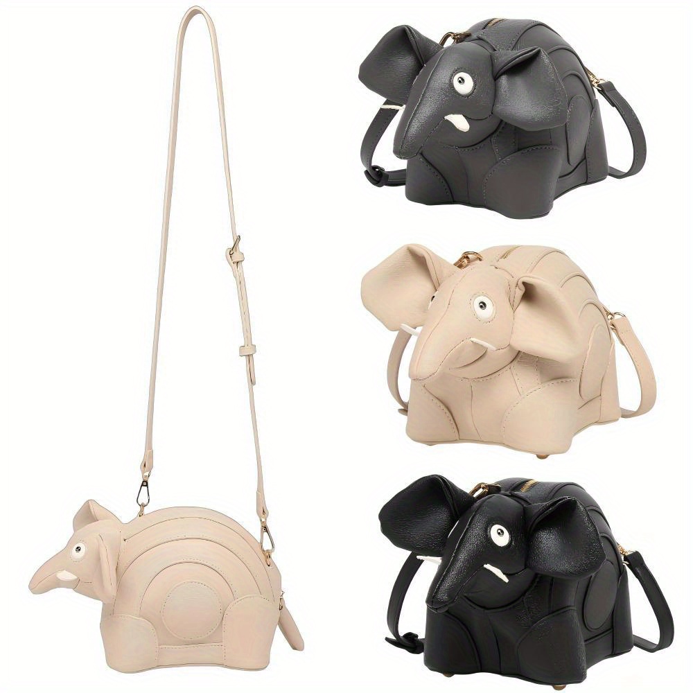 womens fashionable elephant shaped crossbody bag mini - Temu