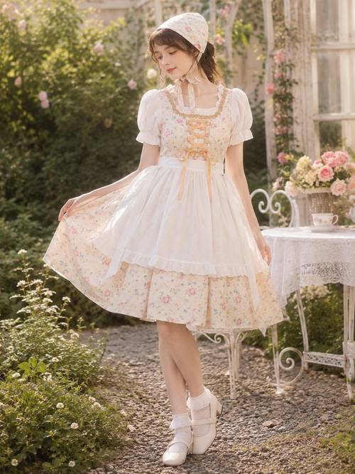 3pcs colonial costume countryside dress for teenager for teenager