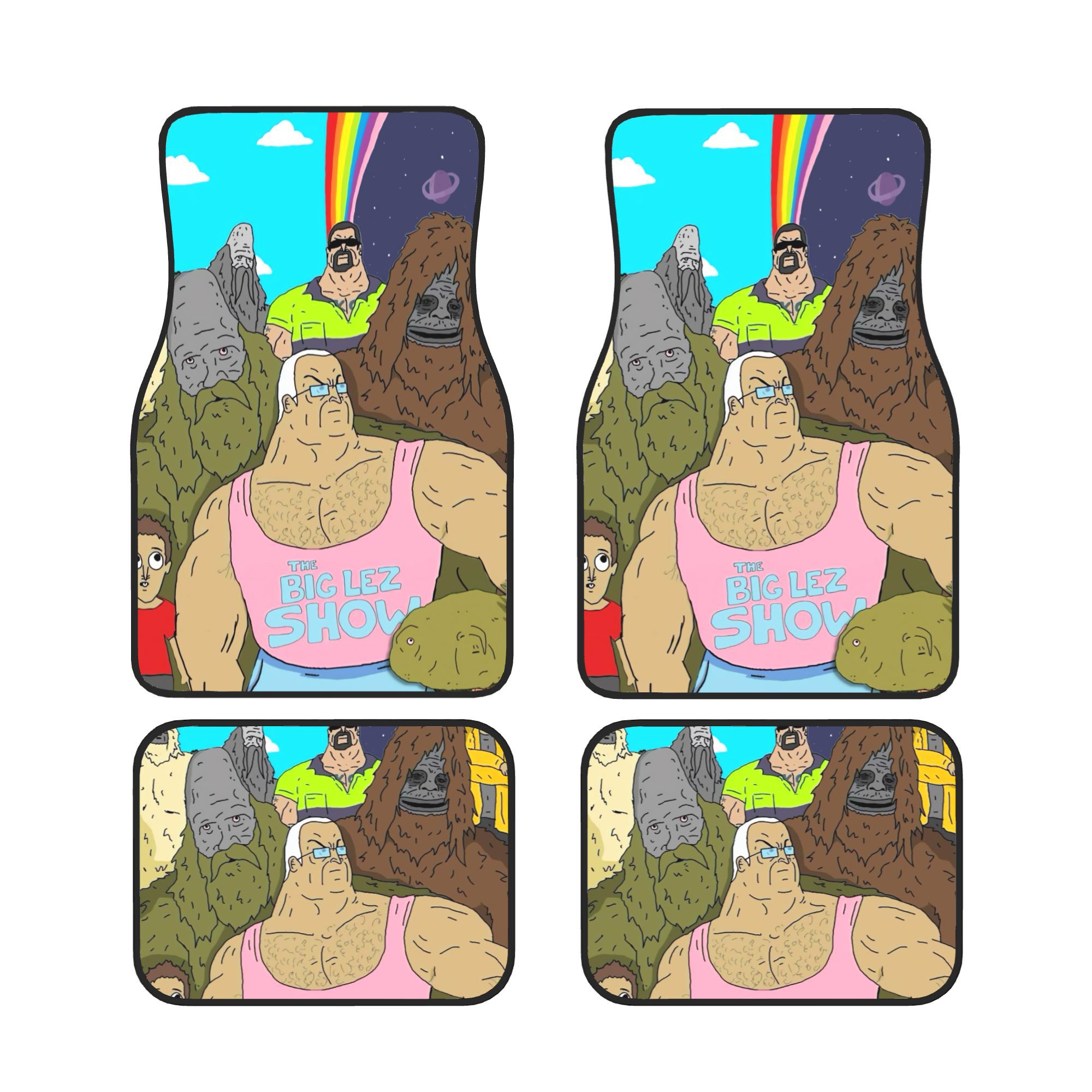 TEMU The Big Lez Show #1 Poster Car Floor Mat Set Suitable For Daily Commutes Weekend Drives Road Trips Designed To Match Most Interior Styles