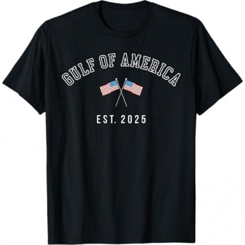 

Est. 2025 Men's Retro Graphic T-shirt - Crewneck With American Flags, Casual