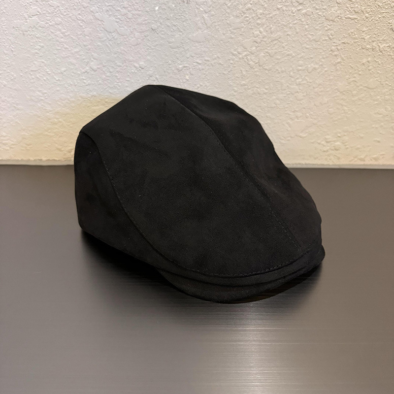 TEMU Casquette unie facile à enfiler pour femmes, automne et hiver, décontractée et polyvalente, montre , style japonais rétro inversé, à en baseball