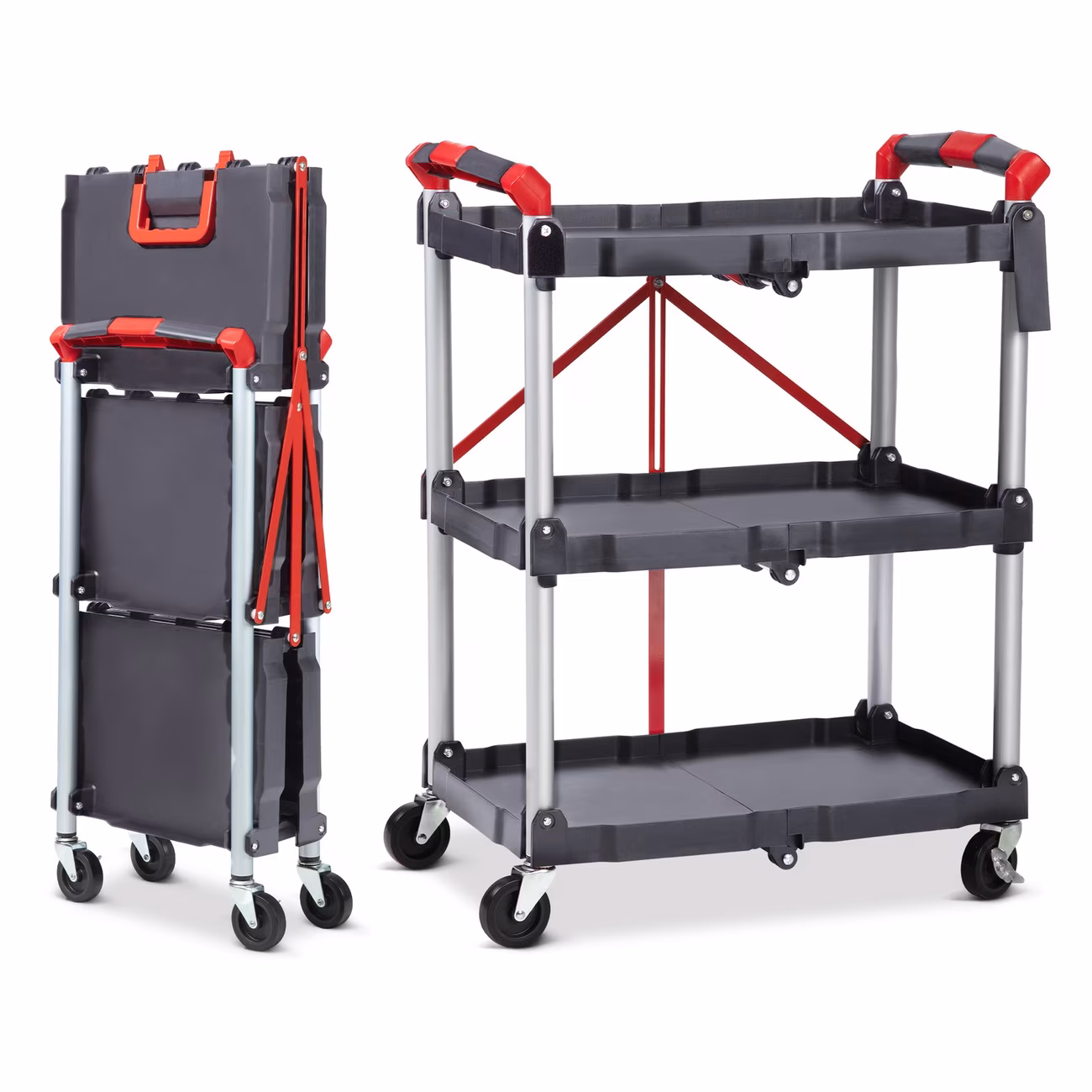 Houseware Cart, 3-Tier Multifunctional Rolli...