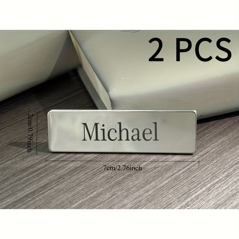 Image of Decorative Mailbox Accessories Custom Text, Beautiful Durable Stainless Steel Colors Suitable For Mailbox Or Office, With Adhesive, , Gift Packaging Labels
