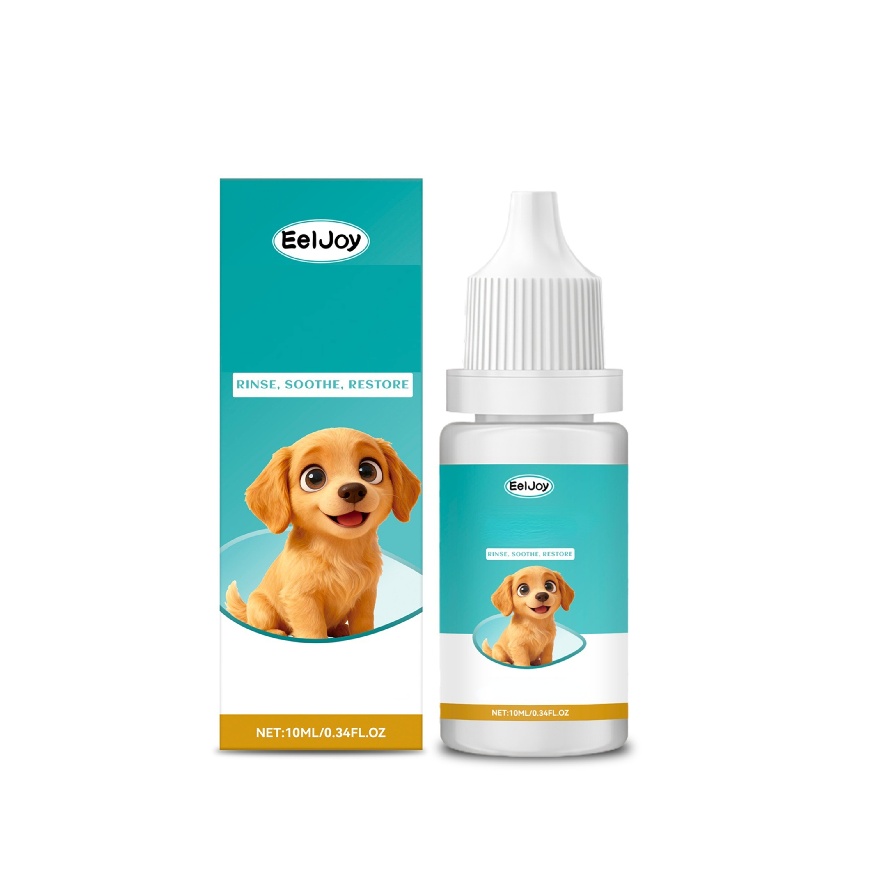 Pet Eye Care Solution to Reduce Tear Stains, Cleaning Around The Eyes, Suitable for Daily Care And Cleaning for Both Cats And Dogs