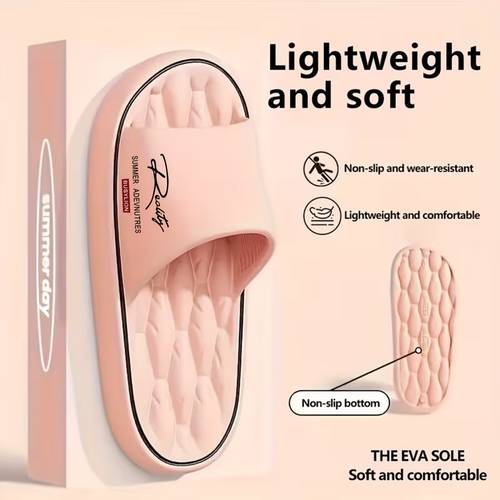 summer eva slides soft lightweight comfortable non slip wear resistant massage insole reality printed casual indoor outdoor daily wear sandals with eva sole summer use casual
