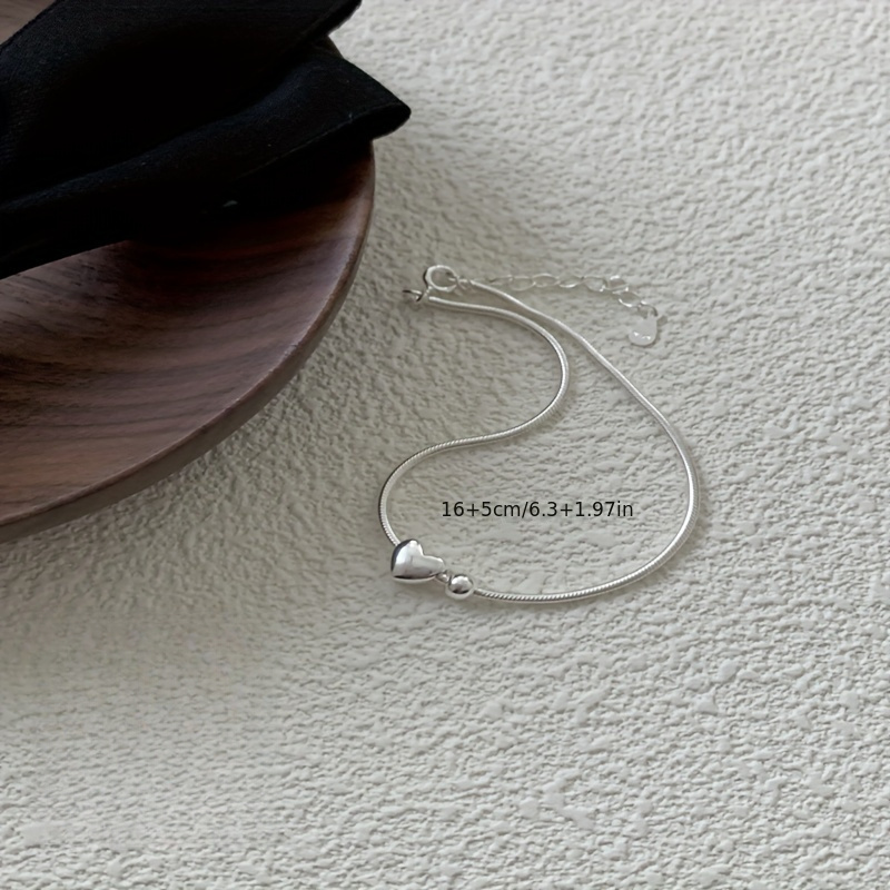 Heart Pendant Bracelet for Anniversary & Everyday