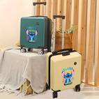 1pc official carry on luggage suitcase with means no one left forever message telescopic handle swivel wheels lightweight zipper closure cabin bag for fans business travel perfect birthday christmas gift stylish teal blue beige pink luggage for travel for teenager