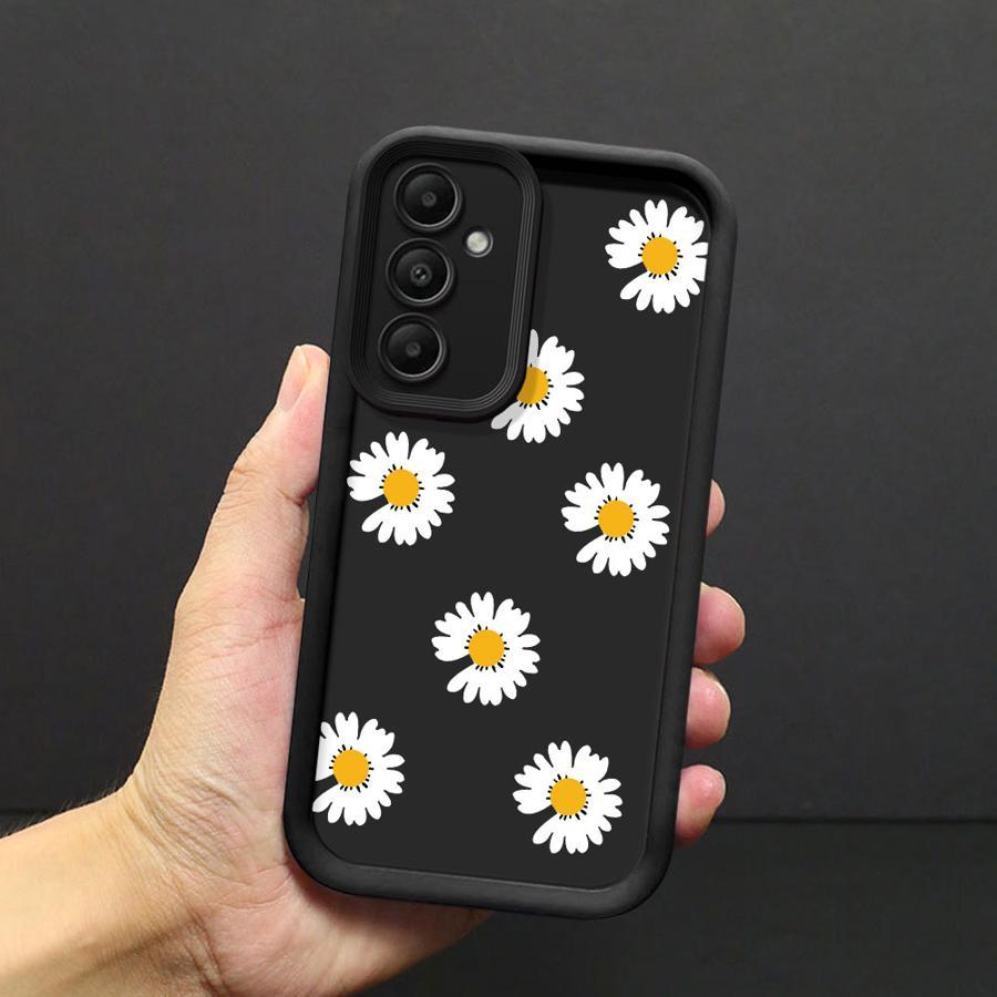TEMU Phone Case - Stylish Case For For Galaxy Models Including A16, A55, A14, A34, A25, A15 5g, A35, A23, A73, A53, And A52s Featuring A Trendy Daisy