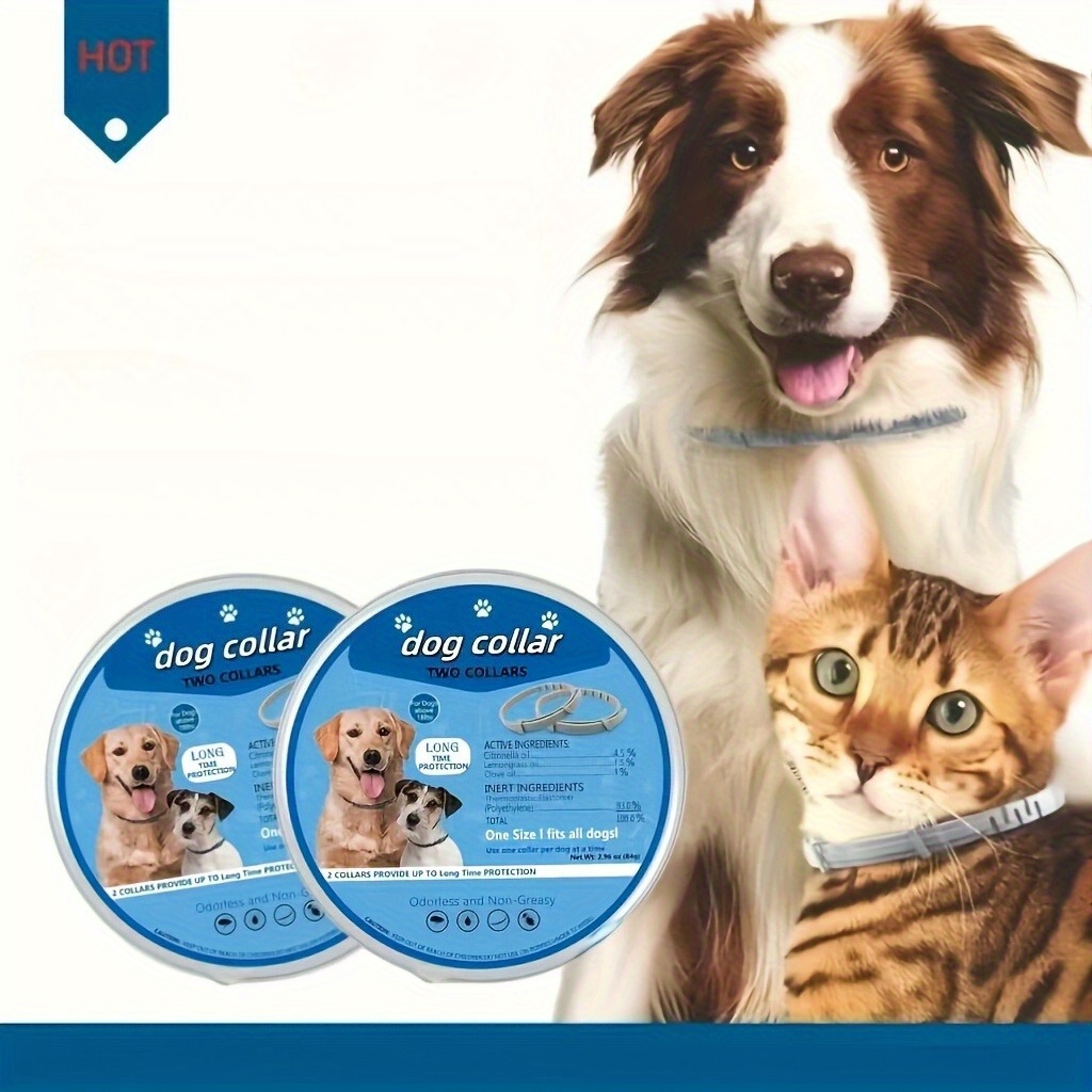 TEMU 1 And Therapeutic Dog Collar, Built-in Plant Formula, Canine , Recommended, For Dogs To , Protection Up To 12 Months, Length Adjusted, Waterproo